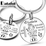 Porte clé naissance à personnaliser